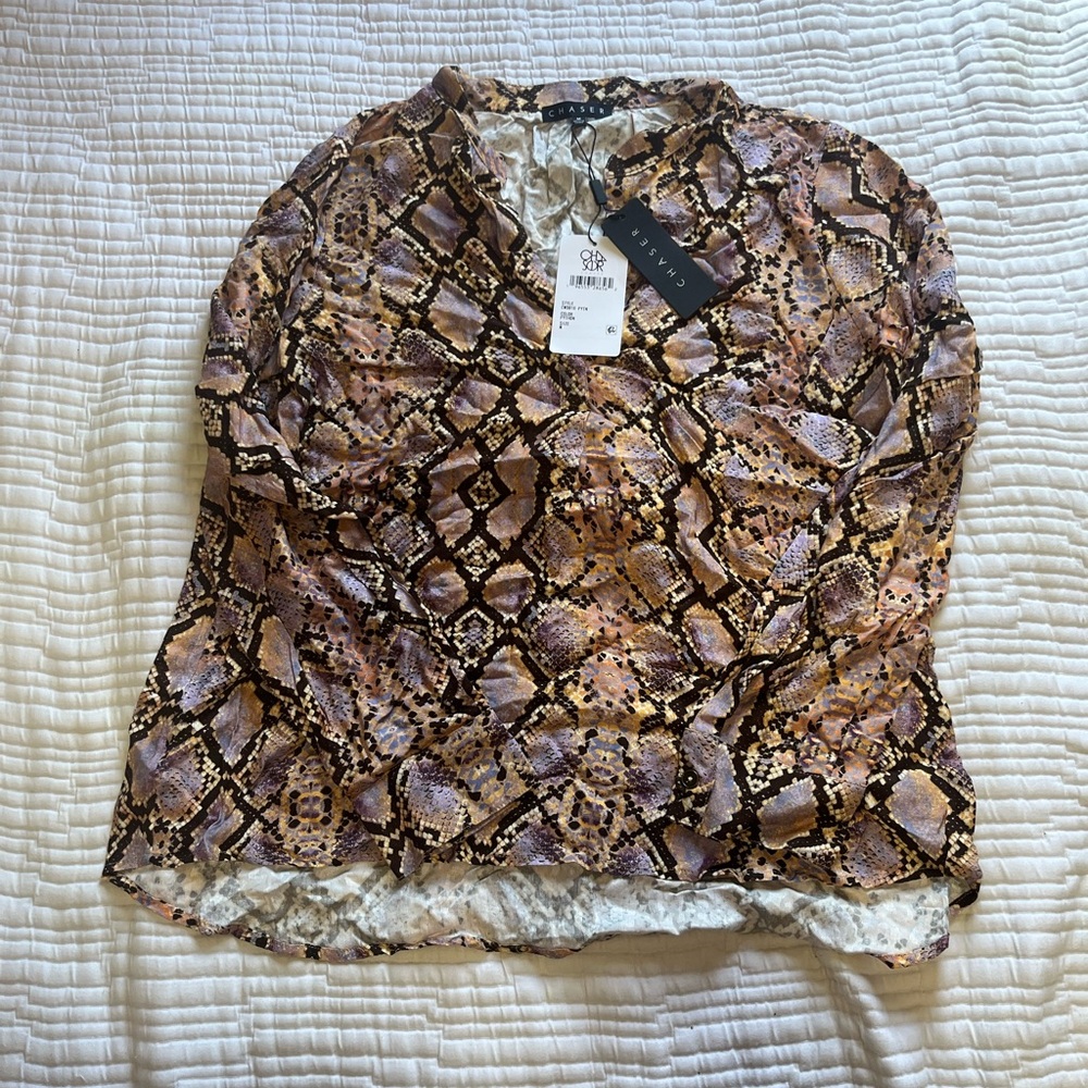 Denver Python Print Blouse - Picture 6 of 7